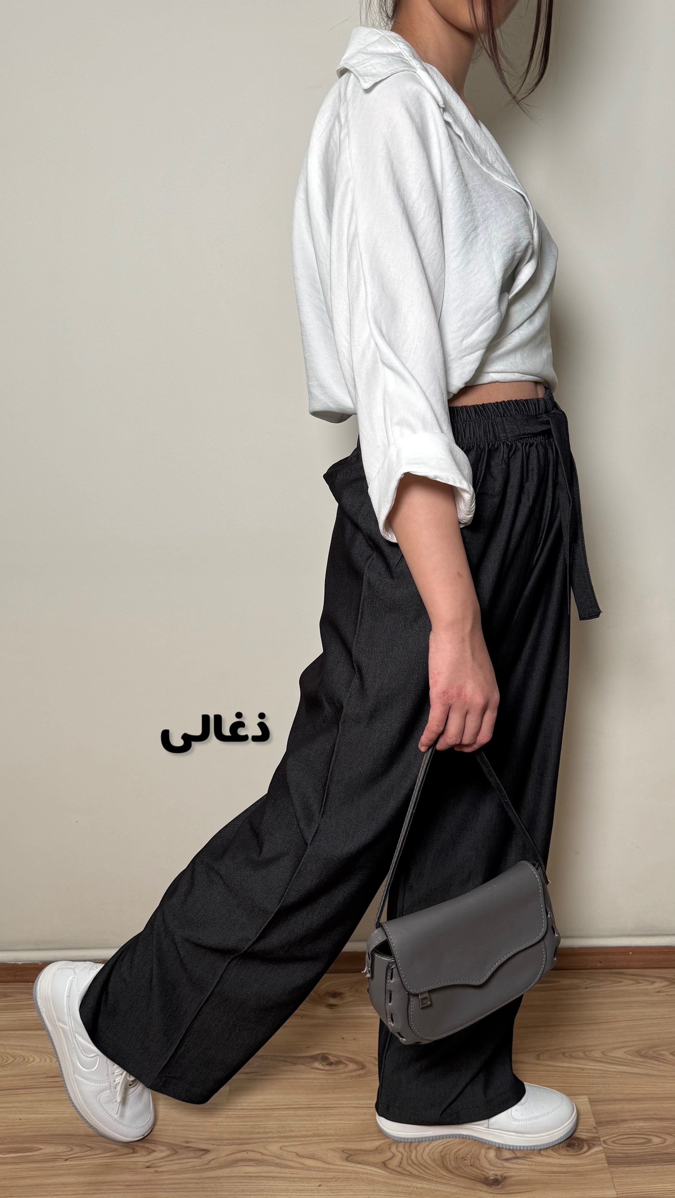 شلوار زنانه نخی کمر کش